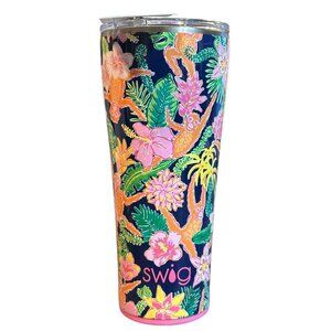 NWT Swig Life 32oz Insulated Stainless Steel Travel Tumbler Jungle Gym Print